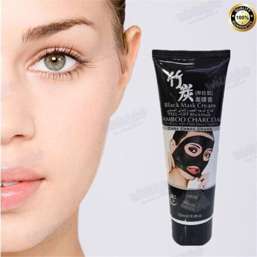 Natural volcanic mud suction black head mask blackhead mask fast remove blackheads charcoal mask acne nose pore mask beauty 120g