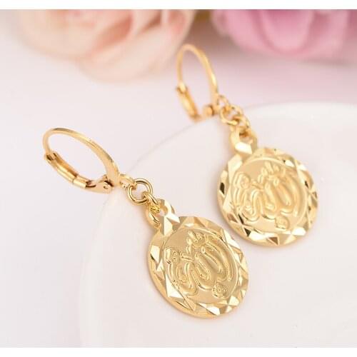 Muslim gifts drop earring Ethiopian/Nigeria/Kenya /Ghana Gold color Dubai Arab african Arab Middle Eastern Jewelry Mom Gifts
