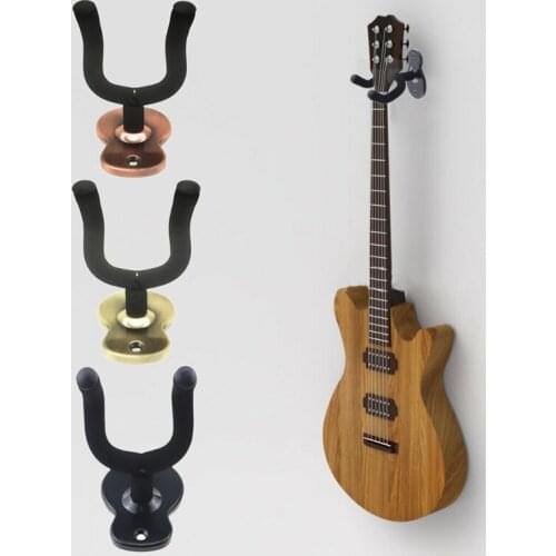 Guitar Wall Mount Hanger Guitar Style Wall Holders Hooks Stands for Acoustic Electric Bass Classical Ukulele Guitar