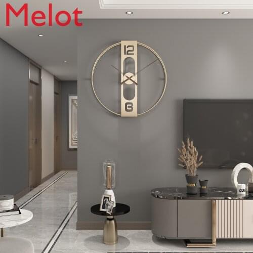 Wall Clock Modern Simple and Fashionable Creative Hanging Living Room Wall Clock Decorative Trend Clock