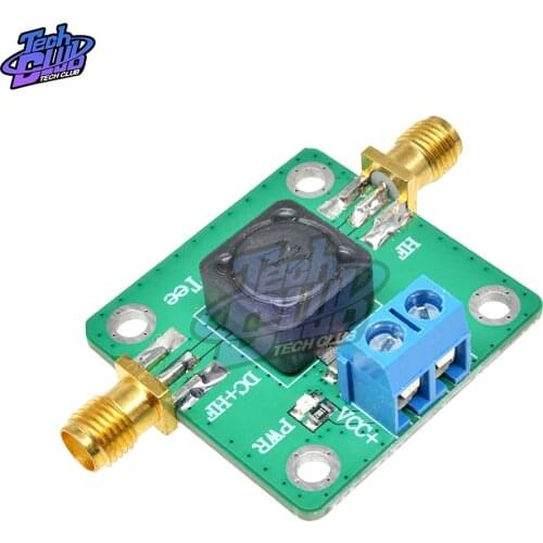 DC Bias 50K-60MHz RF Microwave HF Tee offset Feeder for RF Short Wave RTL SDR LNA HAM Radio Amplifier Antenna 33mmx33mm