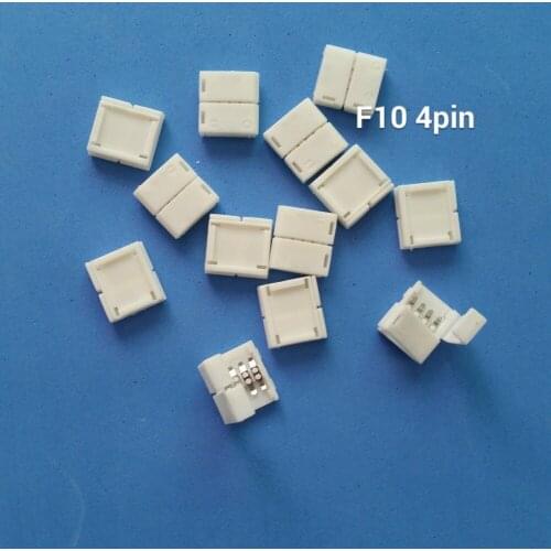 Solderless Clip on Coupler Connector 2pin 4pin RGB for 3528 5050 LED Strip Light belt