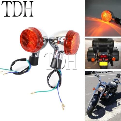 Motorcycle Turn Signal Light Indicator Flasher Amber Blinker Lamp E13 For Honda Shadow Aero VT400 VT750 VTX 400 750 2004-2007