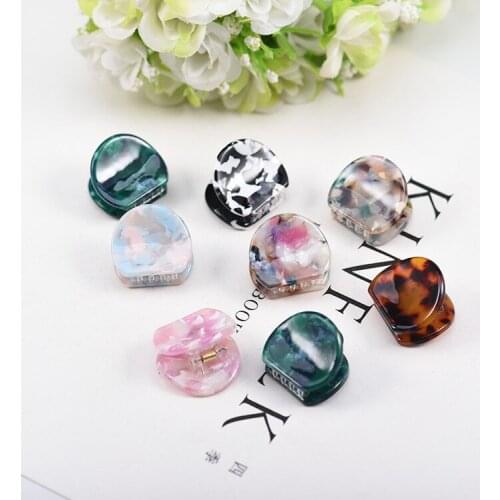 New Acetate Chic Minimalist Cute Acrylic Hair Clip Leopard Hair Grip Barrettes Hairpin Hair Accessories for Women