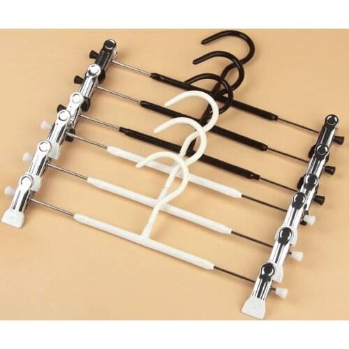 10pcs/lot 31cm stainless steel thick dip slip-resistant hanger hardiron metal plastic hangers wet-and-dry pants clip