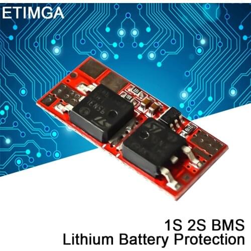 10A BMS 1S 4.2V 2S 8.4V PCB PCM BMS 18650 Li-ion Lipo 1S 2S BMS Lithium Battery Protection Circuit Board Module Charger Charging
