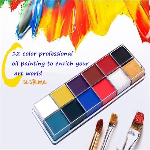 12 Color Colorful Fluorescent Finish Body Paint Stage Performance Cosmetics Body Art Paint