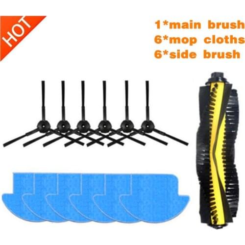 13pcs/set ilife v7s ilife v7s pro robot Vacuum Cleaner Parts kit Main Brush mop Cloths Side Brush Chuwi ILIFE v7s pro Accessory