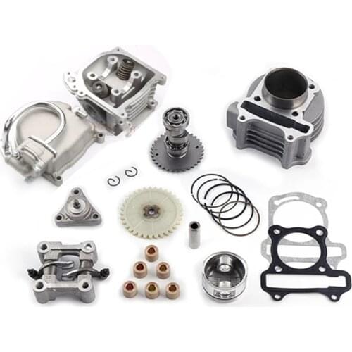 139QMB 139QMA Camshaft GY6 50 60 80 upgrade to 50mm GY6 100cc big bore kit Cylinder Piston Set head with 64mm long valve