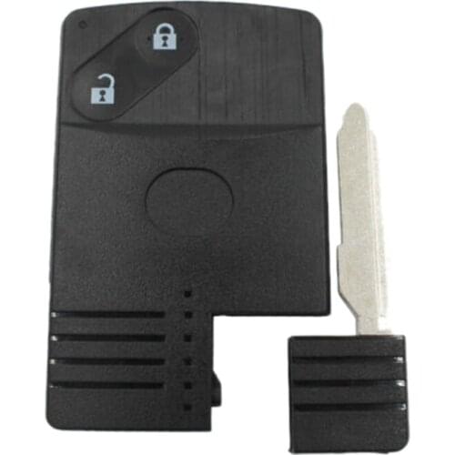 2 Button Smart Card Remote Key Shell Case for Mazda 5 6 CX-7 CX-9 RX8 Miata