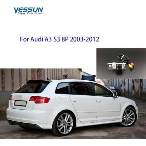 Car Rear view Camera For Audi A3 S3 8P2003 2004 2005 2006 2007 2008 2009~2012 license plate led reverse camera& housing kits