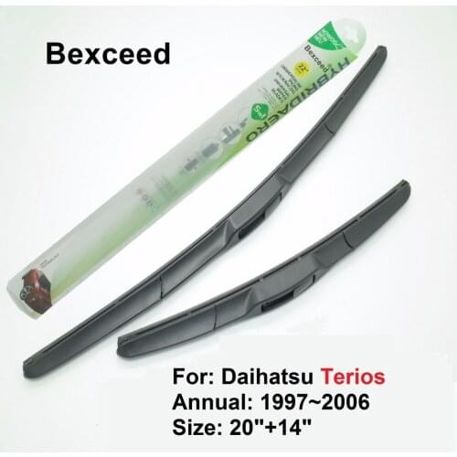 Hybrid Wiper Blade for Daihatsu Terios 20"+14" Bexceed of Car Windshield Windscreen 1997~2006