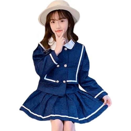 Girls Clothes Set Blouse + Dress Costume For Girls Casual Style Costumes For Girls Spring Autumn Tracksuits For Children