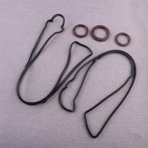 1 Set Valve Cover Crank Cam Gaskets Seals Kit Fit for Lexus IS300 SC300 GS300 Toyota Supra 11213-46030 11214-46011 90311-40020
