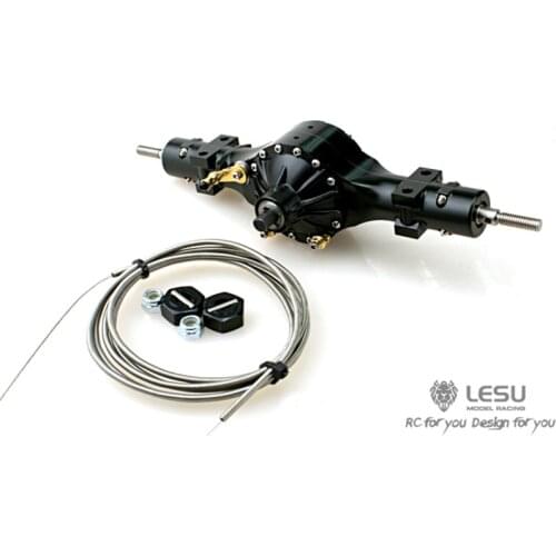 LESU Metal Differential Lock Rear Axle for 1/14 RC TAMIYA Tractor Truck DIY Model Car MAN