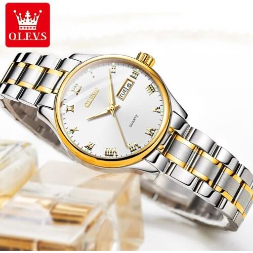 Men Watches 2021 Luxury Famous Brand Men Stainless Steel OLEVS Calendar Watch Men Quartz Watch Relogio Masculino Men Wristwatch