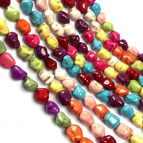 New Irregular Natural Stone Bead Mixing Turquoises Bracelet Necklace Jewelry For DIY Jewelry Birthday Gift Size 9-13mm