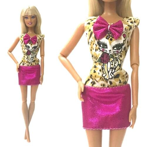 NK 2020 Newest Doll Dress Beautiful Handmade Party ClothesTop Fashion Dress For Barbie Noble Doll Best Child Girls'Gift 026A