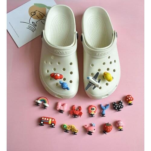 Novelty 3D Garden Shoe Decoractions Shark Cartoon Animals Style for Croc Shoe Charm Accessories Give Your Child The Best Gifts