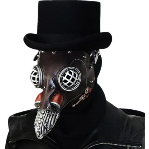 New Steampunk Domineering Plague Beak Doctor Mask Halloween Easter Props Bar Party Cos Movie Game Role-playing Costume Party