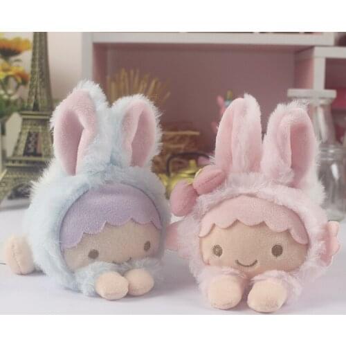New Cartoon Drag Rabbit Prone Plush Toy Doll Lazy Egg Jun Bag Pendant 15cm
