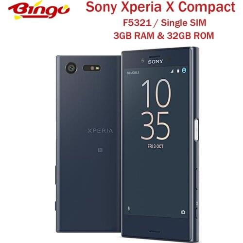 Sony Xperia X Compact F5321 Single SIM 4.6" Inch Original Android Mobile Phone Hexa Core smartphone 23MP X mini 3GB RAM 32GB ROM