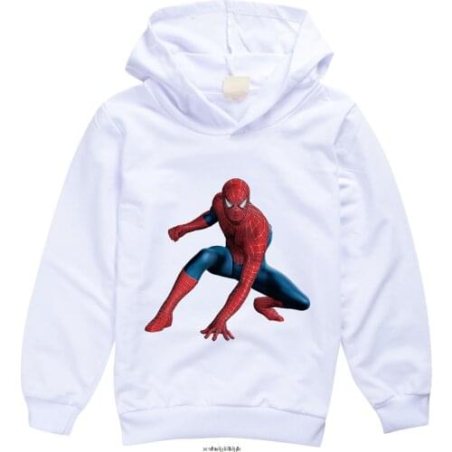 Autumn fashion Hoodie hot Spiderman boys dress as Sweatshirt girls Sweatshirt winter warm 3D printed top childrens clothes
