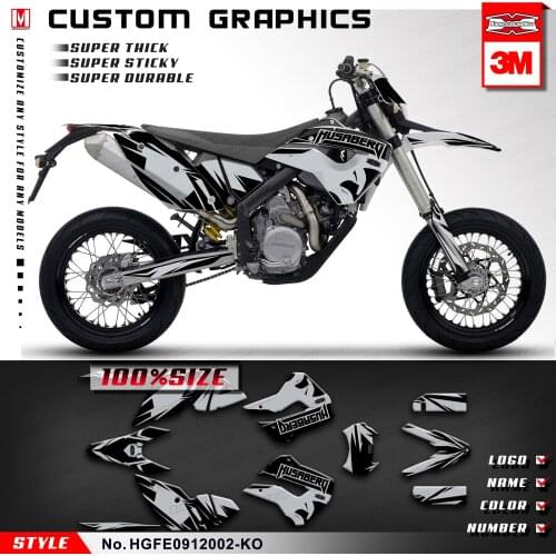 KUNGFU GRAPHICS Custom Stickers for Husaberg FE390 FE450 FE570 FX450 FE570S FE FS FX 390 450 570 2009 2010 2011 2012