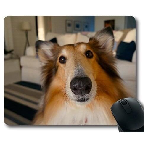 Custom Mouse Pad Funny Dog,Dog Pet Cute Doggy Little Happy Cheerful,dogs mouse mat