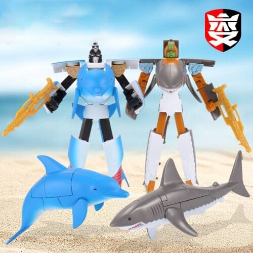 Animal morphing robot Ocean Park Great White Shark Same Souvenir Shark Robot Toy Children Gift Toy