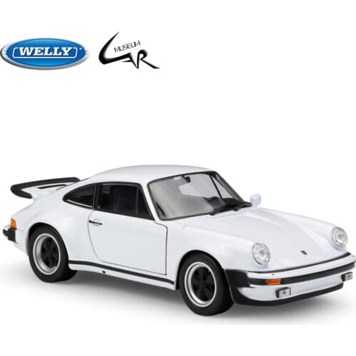 Welly 1:24 Porsche 911 Turbo 3.0 1974 Metal Diecast Rally Scale Car Model Kit Display Collections Gift Toy
