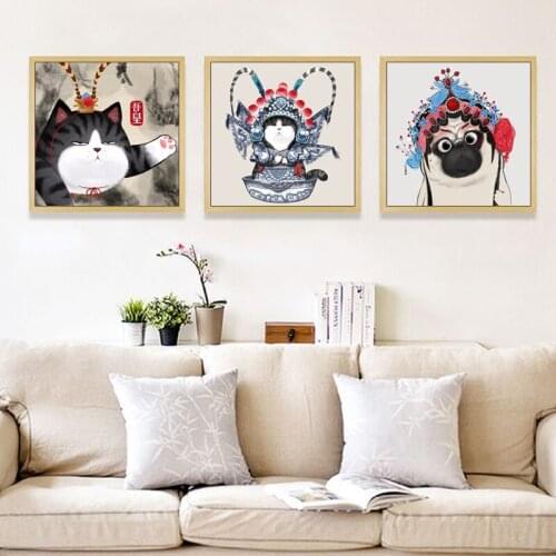 Painting by numbers art paint by number Creative simple and funny my royal Bazaar black home corridor decorative painting