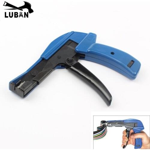 1Pc Free Shipping LUBAN HS-600A Fastening and cutting tool special for Cable Tie Gun For Nylon Cable Tie width: 2.4-4.8mm