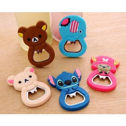 200pcs Cartoon Kitty Cat Stainless Steel Beer Bottle Opener with Magnet can be Fridge Magnet