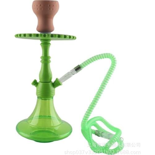 38cm New color acrylic Hookah Full set of Shisha Single Hose Silicone Hookah Bowl Shisha Clip Nalji Accessories