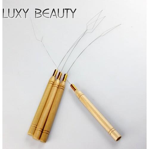 5pcs Nano Ring Hair Extensions Loop Threader For Nano Ring Bead Hair Extensions Cold Fusion Hair Professional