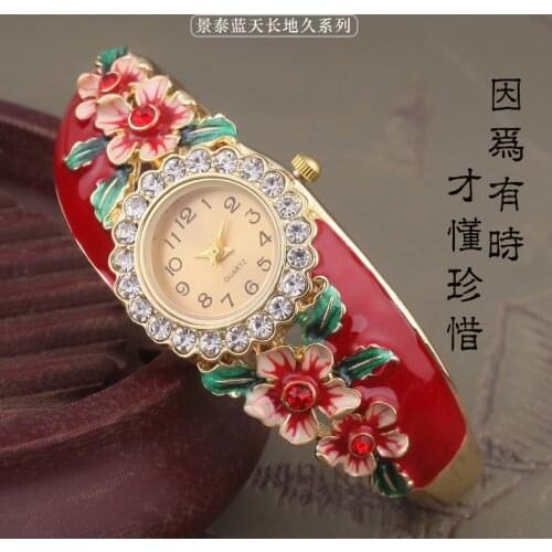 Free shipping Bracelet Watch Lady Bracelet children wrist watch crystal electronic watch national style student watch wholesale