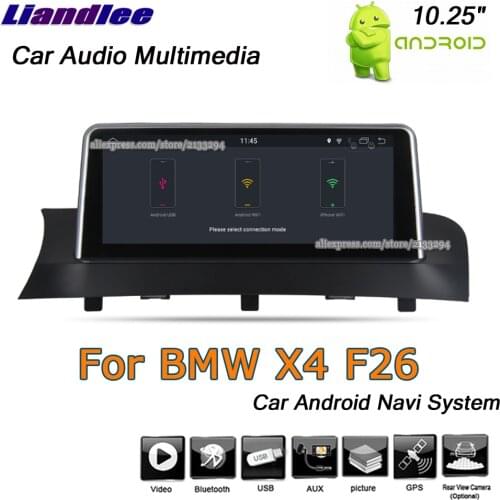 For BMW X4 F26 2014-2018 Car Android 10.0 Player Multimedia Stereo System Carplay Androidauto GPS Navigation 10.25" HD Screen