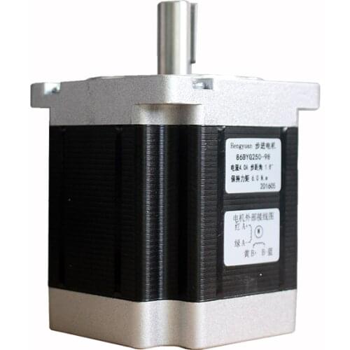 Two-phase hybrid stepping motor 86BYG250-98 86 Stepper motor torque 6N.m / 98mm / 4 lines