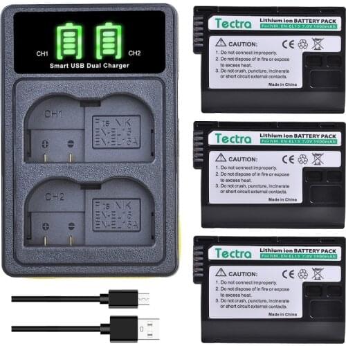 EN-EL15 /EL15a/EL15b Replacement Battery and LED Dual Charger Kit for Nikon EN-EL15a and for Nikon Z6,Z7,D500, D600, D610, D750