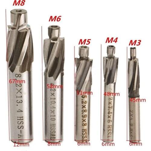 5PCS CNC Milling Cutter Universal Woodworking Router Bit Professional Milling Cutter Tool for Trimming/Slotting Hand Tool