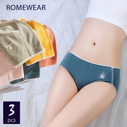 Soft Cotton Womens Seamless Underpants Sexy Panties Antibacterial Underwear For Female New Style Brand Design Briefs Lingerie