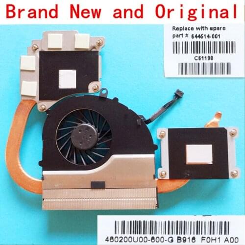 New notebook CPU fan heatsink radiator copper tube module for HP Pavilion HSTNN-F09C HSTNN F09C HSTNNF09C laptop cooling Cooler
