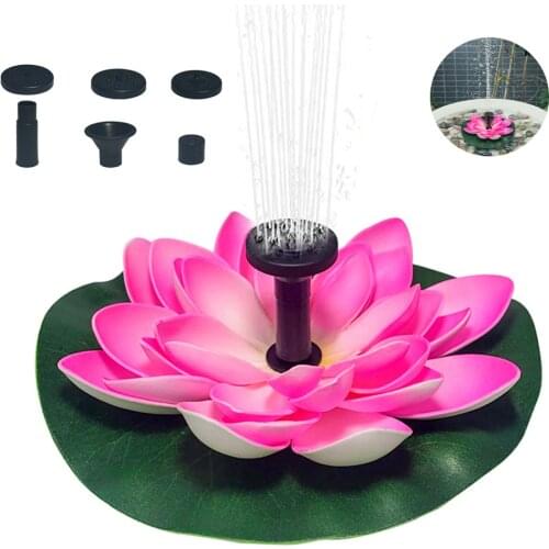 2.5W Solar Water Fountain Pool Pond Waterfall Fountain Garden Decoration Outdoor Bird Bath Solar Powered Fountain Floating Water
