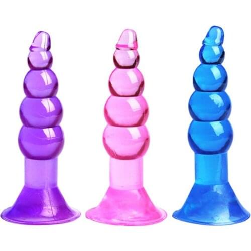 Pleasure Anus Toy Flexible Beads Balls Anal Butt Plug Insert Massager With Suction Cup Sex Toys For Women Men Masturbator