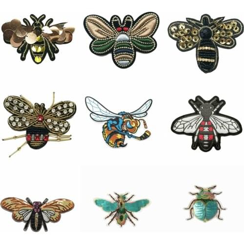 Embroidery patch bee animal cartoon patches for clothing PA-53