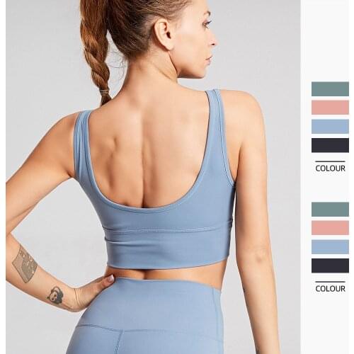 Yoga Push Up Bra Gym Fitness Women For Fitness Top Sports Bra Crop Top Women Bra Cup For A-D Black White Running Sport Bra Women