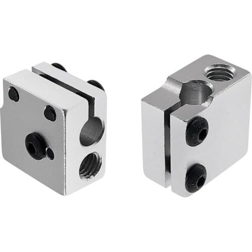 1pcs Volcano hot end eruption heater block heating block 1.75 3mm Filament V5 V6 Extruder J-head Aluminium Heater block
