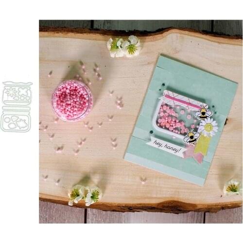 2021 New Arrival Candy Bottle Frame Metal Cutting Dies Stencil Decoration Scrapbooking Craft Die Cut Make Mould Template Design