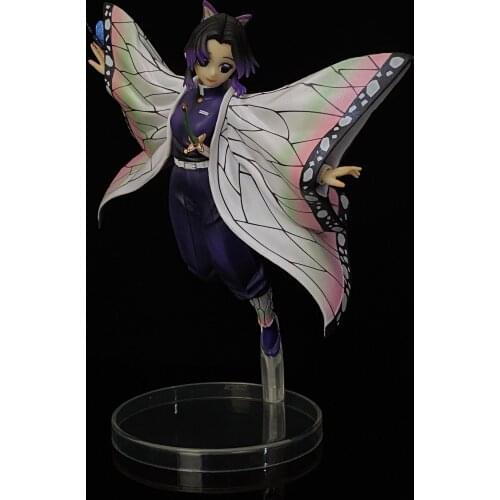 22cm GK Demon Slayer Blade: Worm-eaten Flying Butterfly Ninja Scene Figure Model Decoration Model Toys Doll for Gift